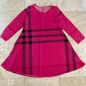 Geometric Patterned Extra Long Pocketed Top